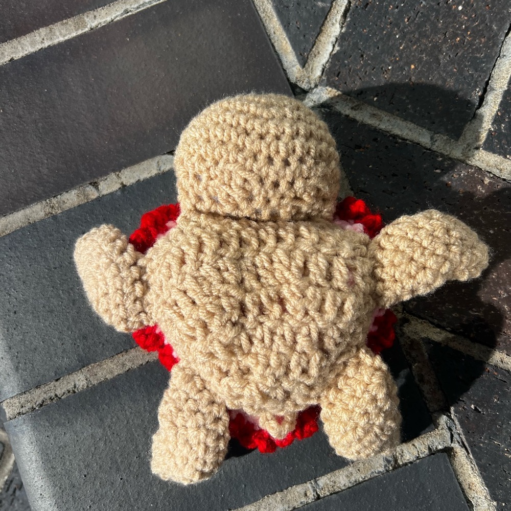 Hand Crocheted Valentine’s Day Sea Turtle Stuffed Animal Plushie! - Picture 15 of 16